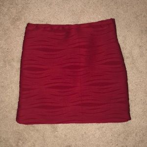 Red skirt